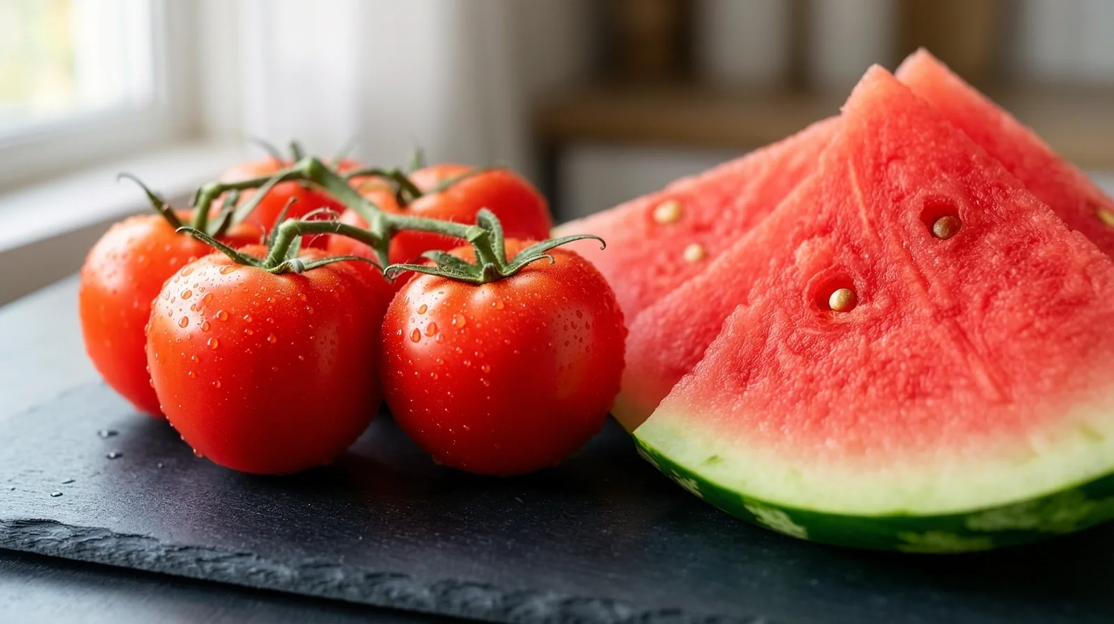 Vibrant red produce for nutritional support